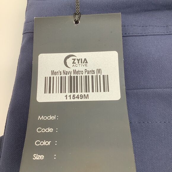 Zyia Active Mens‎ Navy Metro Pants Size Medium NWT - Picture 9 of 10